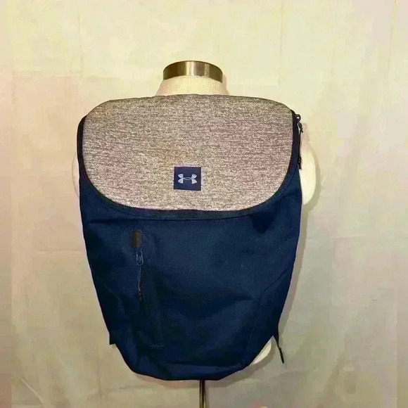 Under Armour UA Sportstyle Blue & Gray‎ Backpack with Laptop Sleeve - Picture 1 of 9